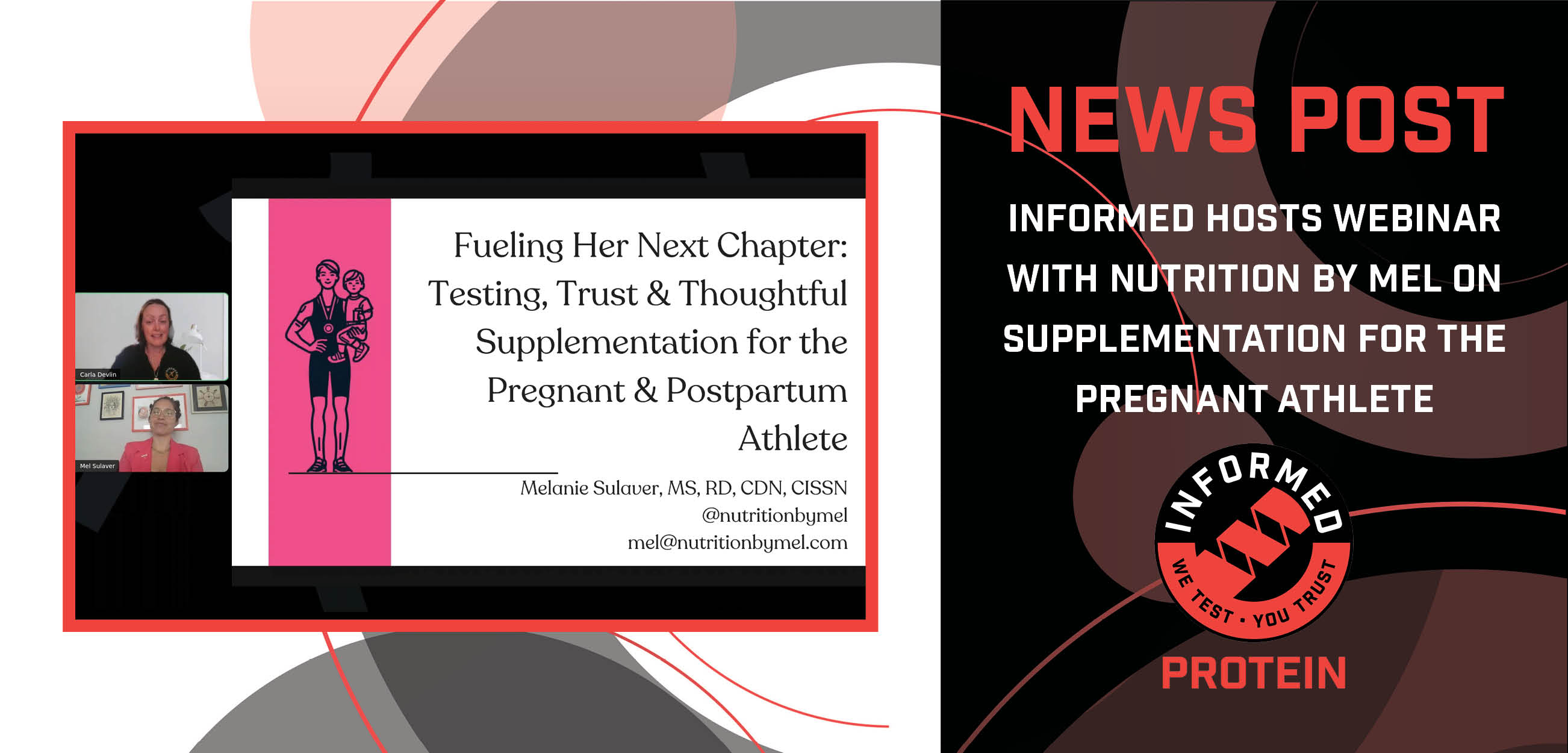 INFORMED Hosts Webinar with Nutrition By Mel on Supplementation for The Pregnant Athlete