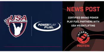Certified Brand Power Play Fuel Partners with USA Weightlifting