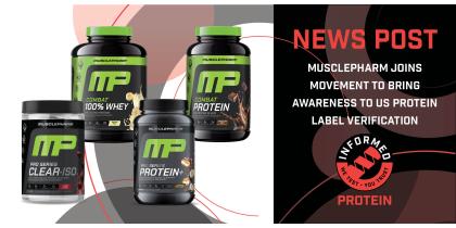 MusclePharm Joins Movement to Bring Awareness to US Protein Label Verification
