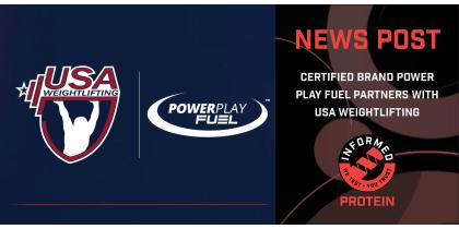 Certified Brand Power Play Fuel Partners with USA Weightlifting