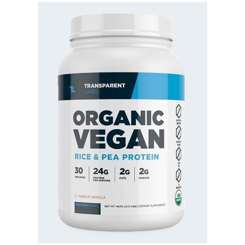 organic vegan rice & pea protein