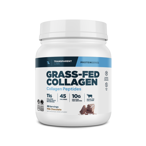 Transparent Labs - 100% Grass-Fed Collagen Hydrolysate - Chocolate - Front